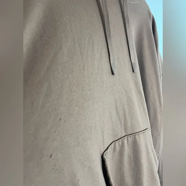 Athletic Works Lined Brown Hoodie Spandex Comfy Drawstring Pocket Unisex Sz XXXL - Image 13