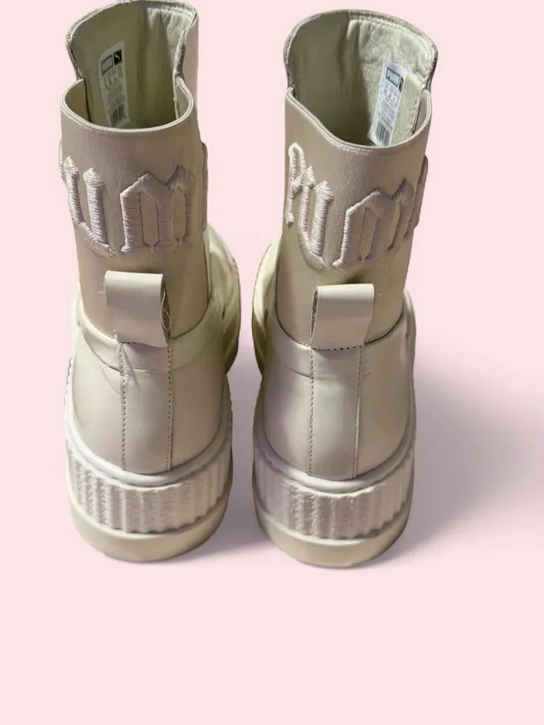Puma Cream Platform Chelsea Ankle Boots - Image 3