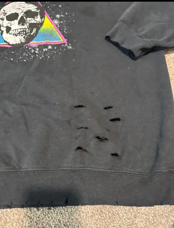 Destructed Def Leppard Pullover Black Size XXL - Image 4