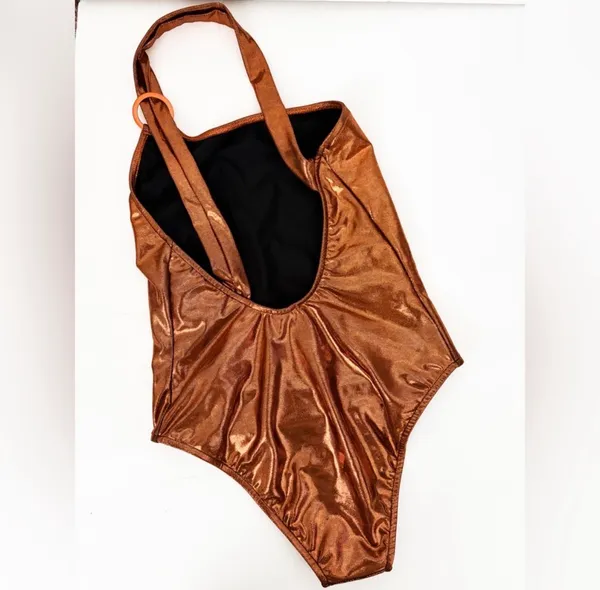 Sports Illustrated Swim Venus Swim Bronze Ring One Piece Metallic Medium - Image 4