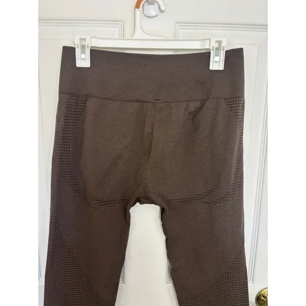 Gymshark VItal Seamless Leggings Mocha Brown XL Stretch Gym Workout - Image 4