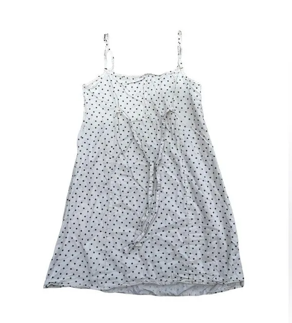Brandy Melville Mini Sun Dress White With Blue Flowers - Image 2