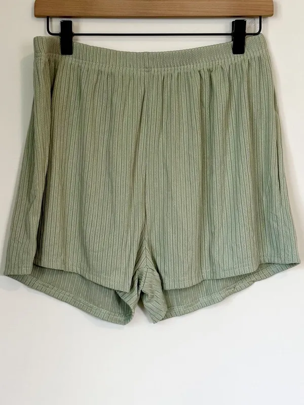 NWT Cupshe Mint Jersey Cami & Shorts Pajama Set - Size: Extra Large - Image 3