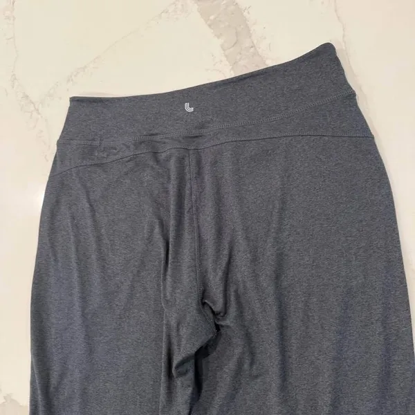 Lole Jersey Knit High Rise Jogger Lounge Pants Women's Medium Gray Cinch Waist - Image 6
