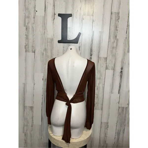 21 saints brown blouse Brown Size L - Image 6