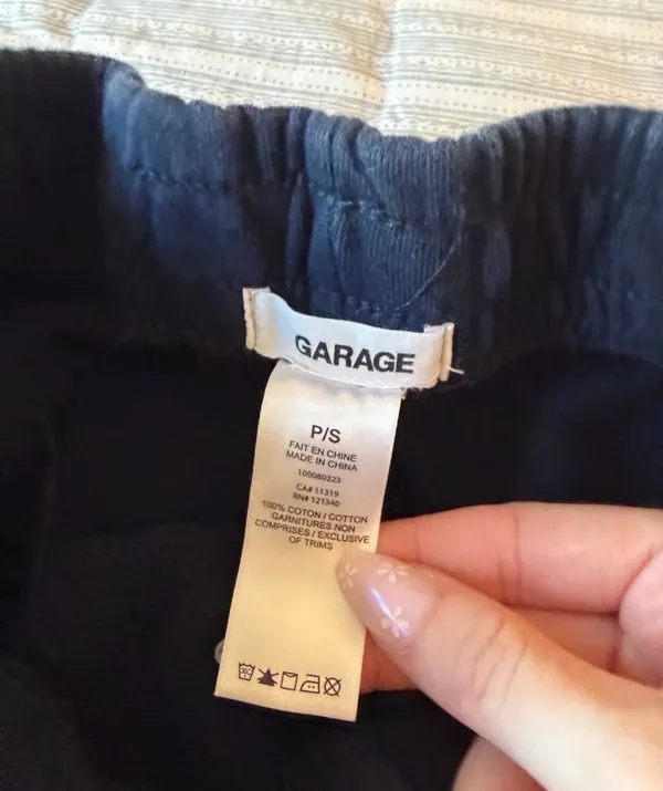 Garage Low Rise Terry Short Navy Small - Image 3