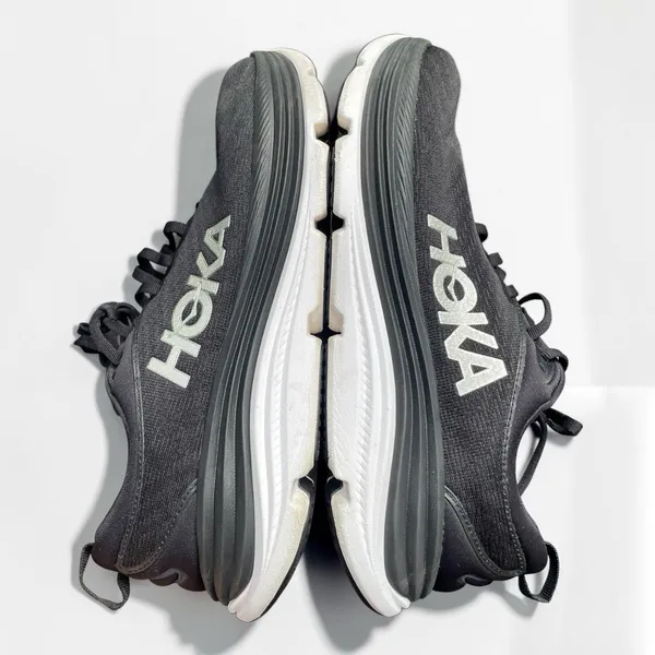 Hoka Gaviota 5 Wide Womens 11D Black White Stability Running Shoes 1134270 BWHT - Image 9