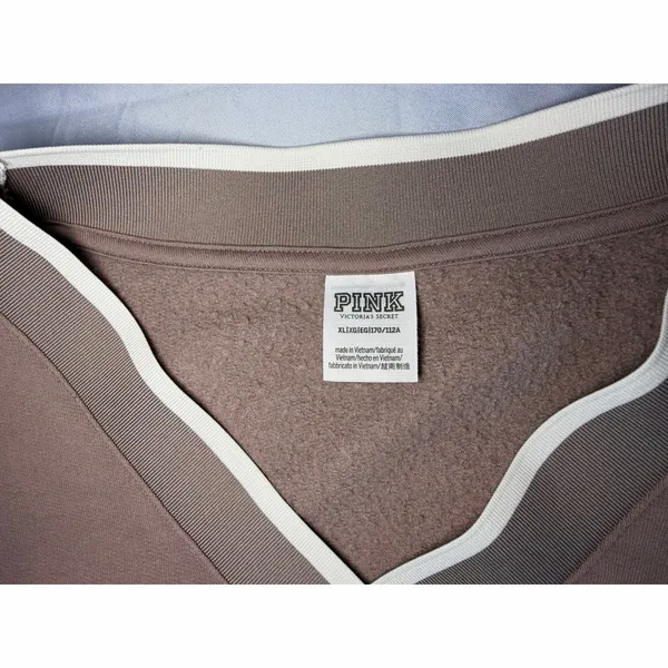 VS Pink Pullover Cropped Size XL - Image 2