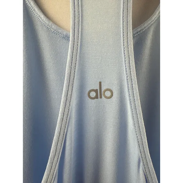 Women’s Alo All Day Tank Sky Blue Size L - Image 4