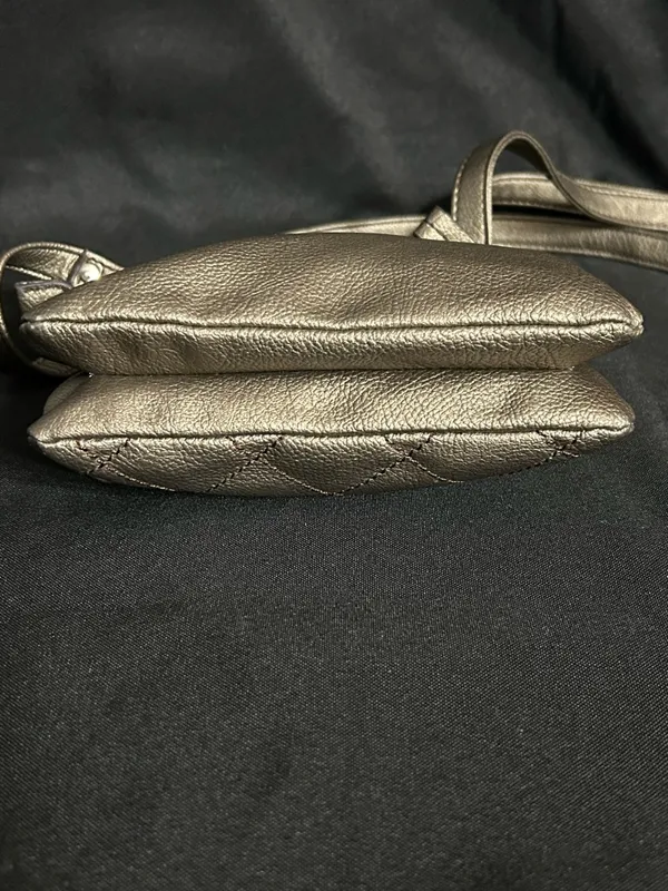 Relic Metallic Bronze & Leopard Print Pebbled Crossbody Bag Purse - Image 7
