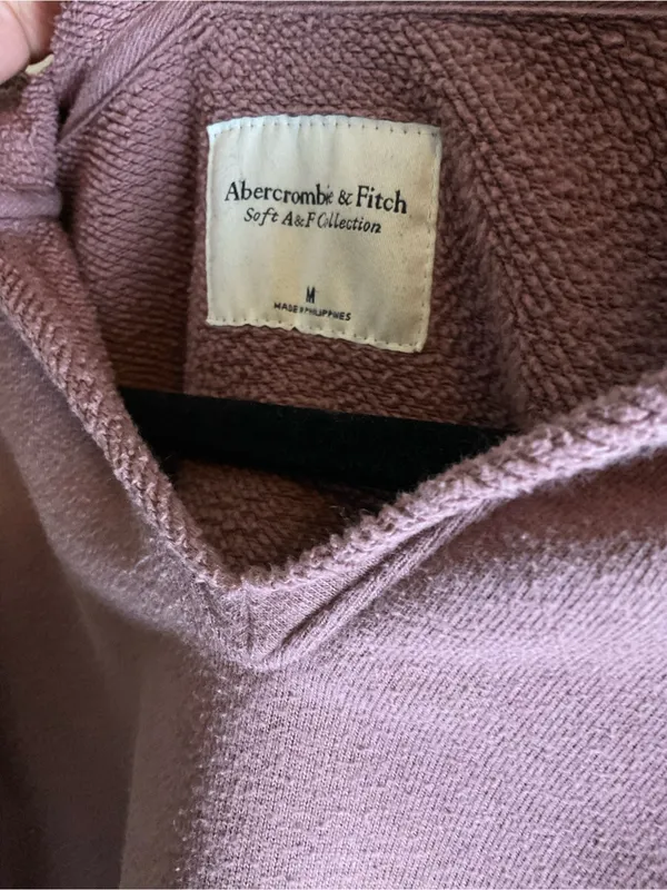 Abercrombie & Fitch "Soft A&F Hoodie - Mauve/Dusty Rose - Size Medium - Image 5