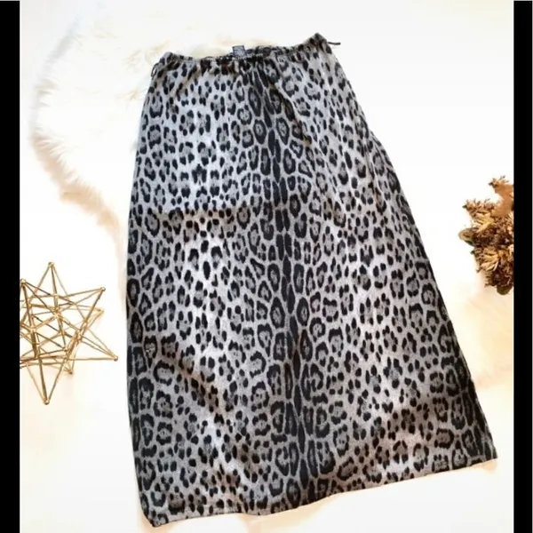 Womens Coco Bianco Animal Print Maxi Skirt - Sz M (Runs Big) - Image 2
