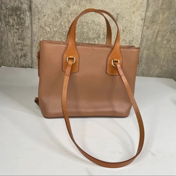 Dooney & Bourke Morgan Saddle Tan Shoulder Bag with Dust Bag and Coin Purse‎ - Image 3