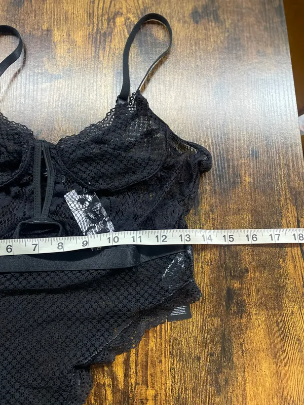 Nasty Gal Mesh And Lace Underwired Cut Out Bodysuit - Image 10