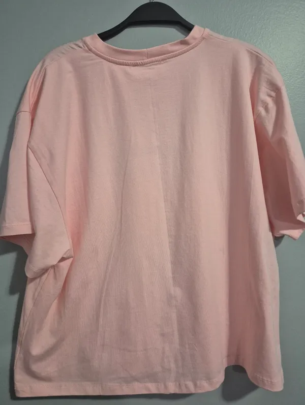Alembika Women Laganlook art to wear bohemian pink “for Women” Tee - One Size - Image 6