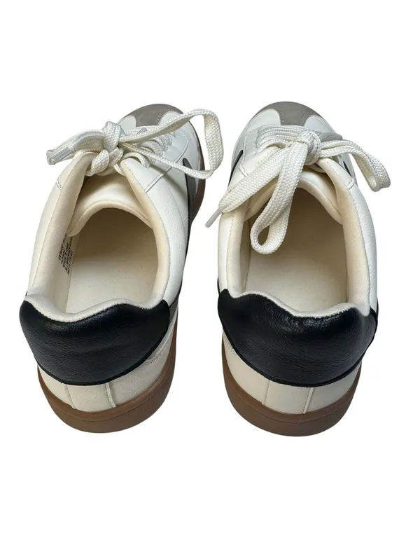 Dolce Vita Voyage Mixed-Media Retro Sneakers Ivory/Beige/Charcoal - Size 8.5 - Image 4