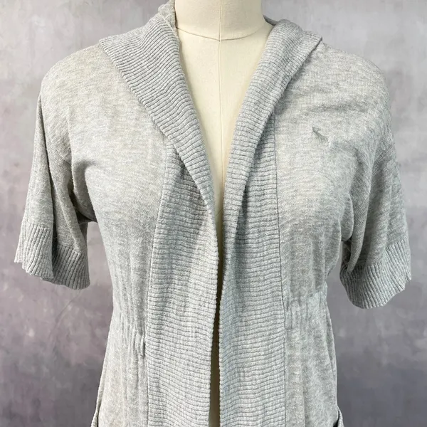 Abercrombie And Fitch Womens Cardigan Size M Preppy Coastal Clean Girl Minimal - Image 4