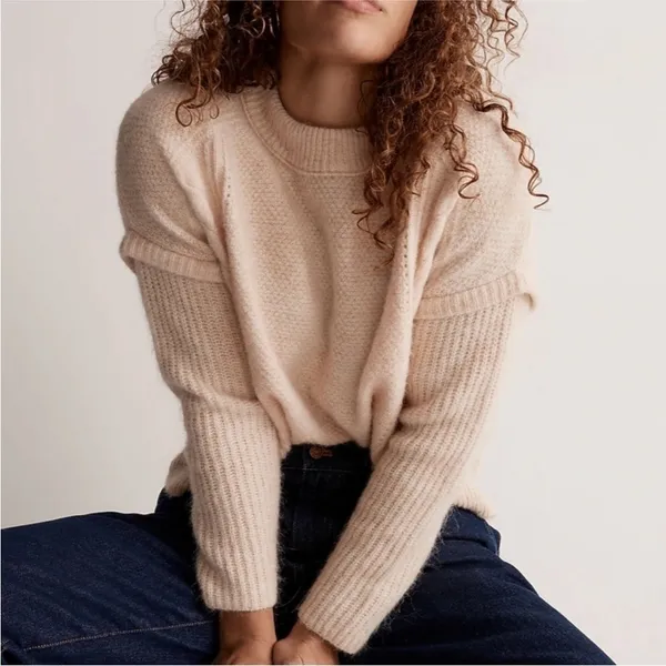 Madewell Cable Havener Pullover Sweater Size Small EUC - Image 2