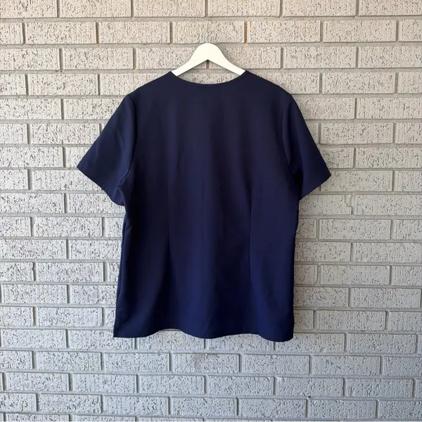 Figs Catarina One Pocket Scrub Top Navy Blue Size XL - Image 5