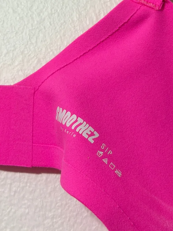 Aerie Smoothez Bra-ish Wireless Bralette Size Small HOT PINK - Image 5