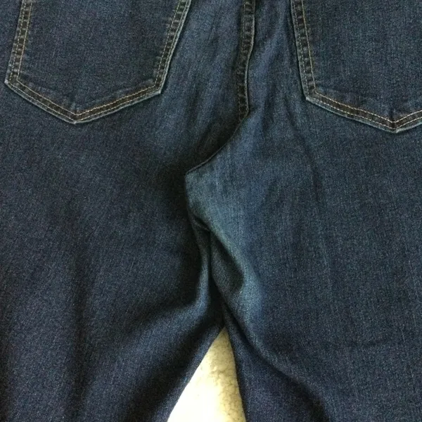 Old Navy Super Skinny Mid Rise Women's Dark Wash Blue Denim Jeans - Size 12 - Image 14