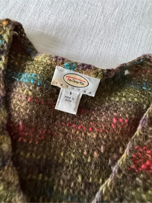 Vintage Talbots Y2K Boho Knit Sweater - Small - Image 8