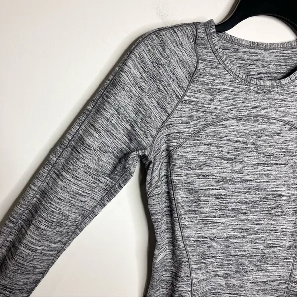 Lululemon Athletica Cypress Kiss long sleeve‎ space dyed top gray size 6 - Image 8