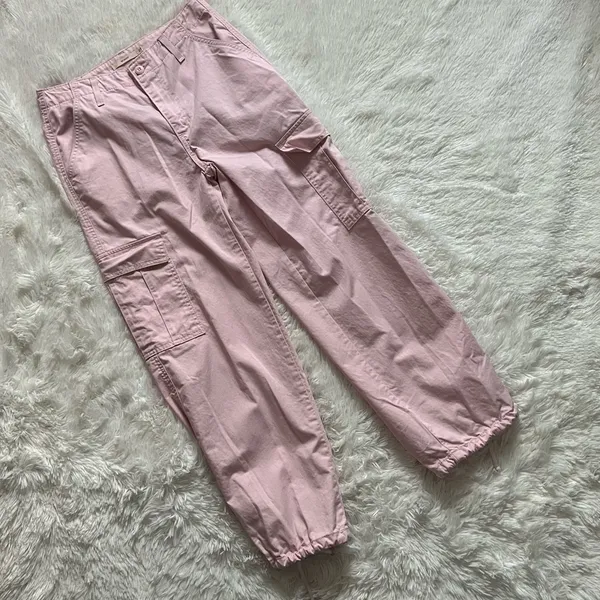 Levi’s 94 Baggy Cargo Pants Chalk Pink Women’s Size 27/30 Y2K 90s - Image 4