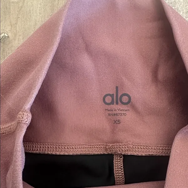 Alo Yoga Women's High Waist Tech Lift Airbrush Legging Rosewater Marathon Sz XS - Image 4