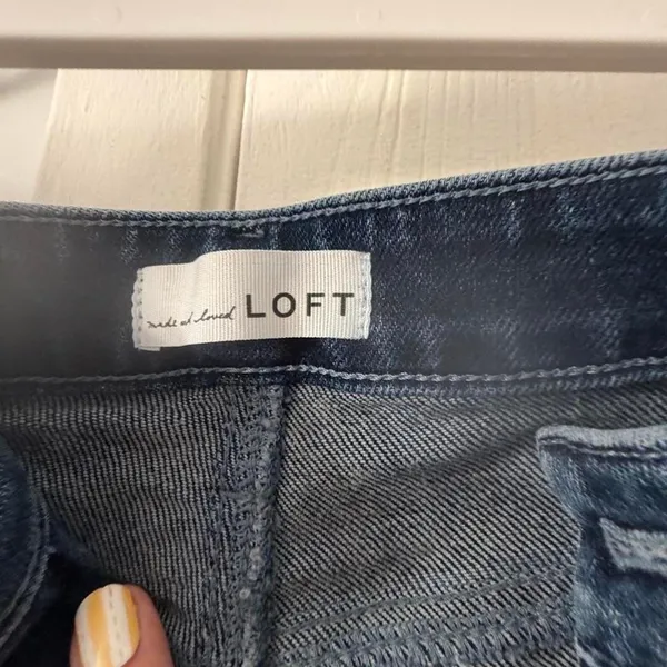 Loft Women's Navy and Blue Jeans - Image 2