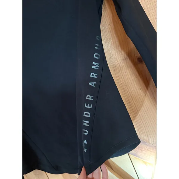 Under Armour Womens M ColdGear Fitted Long Sleeve Black Base Layer Active Top - Image 4