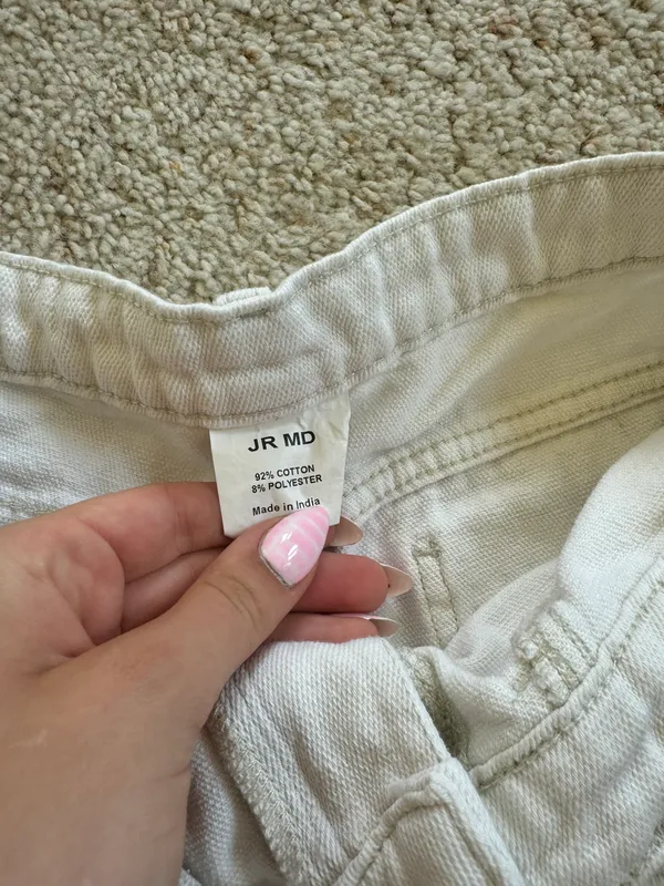 White Jean Shorts - Image 3