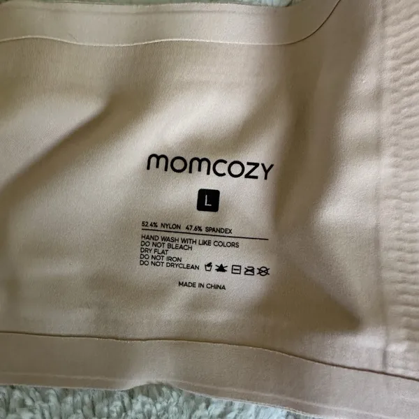 Momcozy Hands-Free‎ Nursing & Wearable Pumping Bra - Beige Large - Image 6