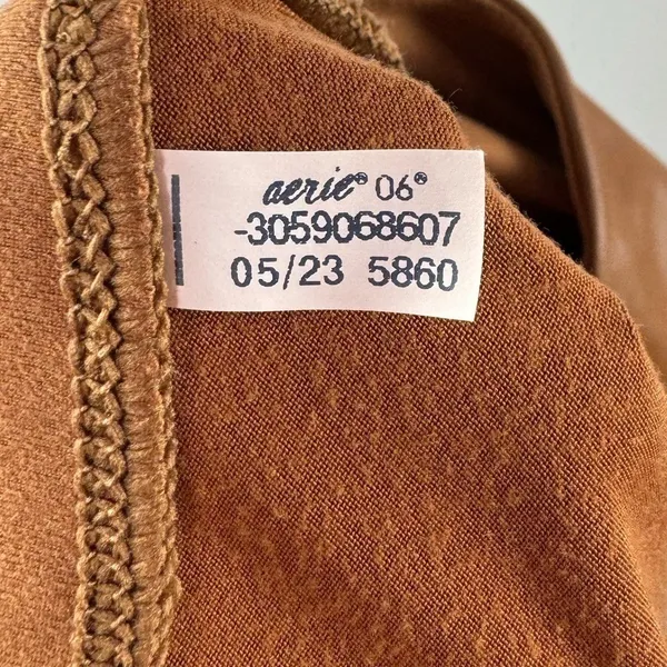 OFFLINE By Aerie Real Luxe Faux Leather Legging in Horizon Brown Size Medium - Image 10