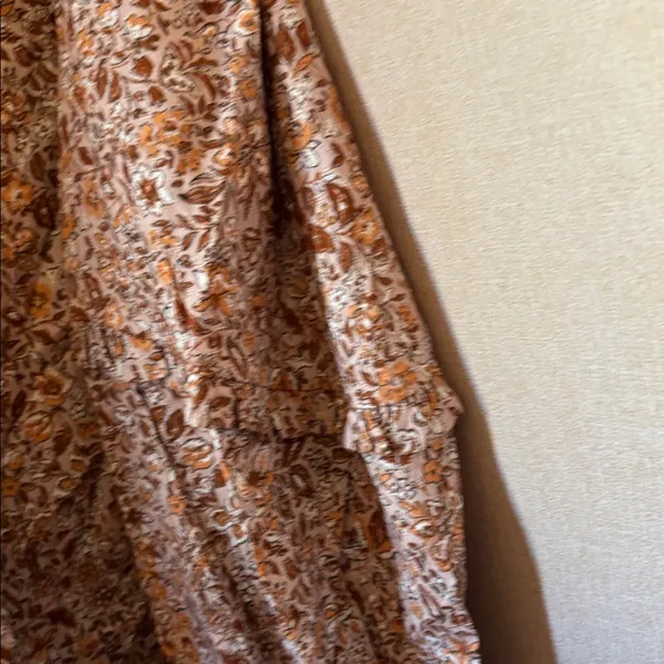 FINAL MARKDOWN Universal Thread Brown Floral Blouse XXL NWOT - Image 3