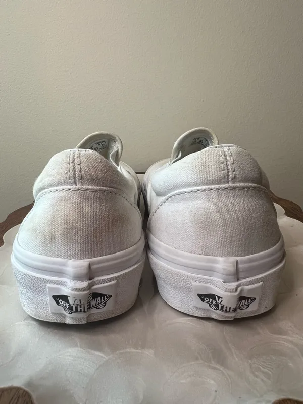 Vans White Slip On Sneakers Size 5 Project‎ - Image 8