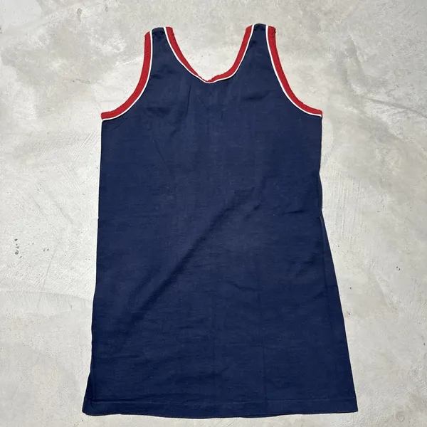 Vintage 1970s Illinois Fighting Illini Tank Top Shirt Basketball Muscle T Jersey - Image 6