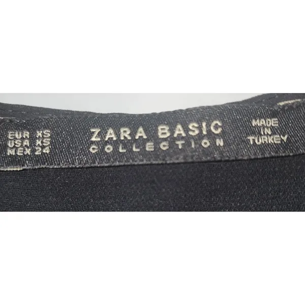 Zara Black Mini Dress Sleeveless V-Neck‎ Party Cocktail Dress - Image 4