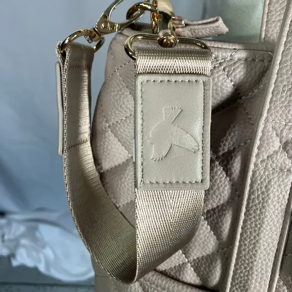 DD Bird The Taupe Leather‎ Nash With Changing Pad Diaper Bag Luxury Shoulder - Image 14