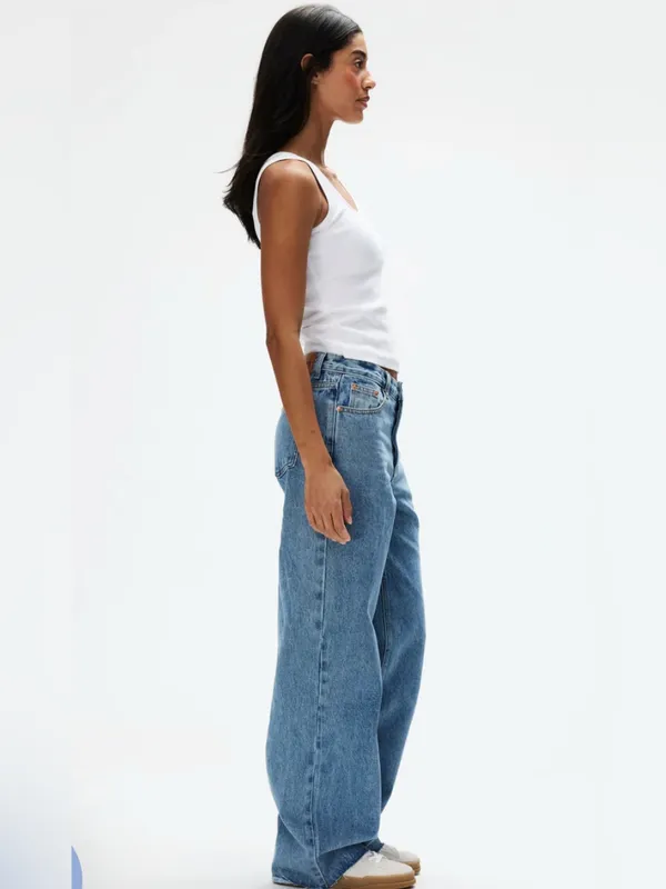 Parke Low Rise Baggy Jeans in Vintage Wash - Image 2