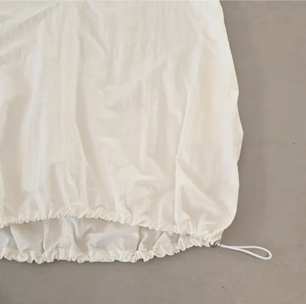 NWT! Zara White Nylon Balloon Hooded Dress - Image 7