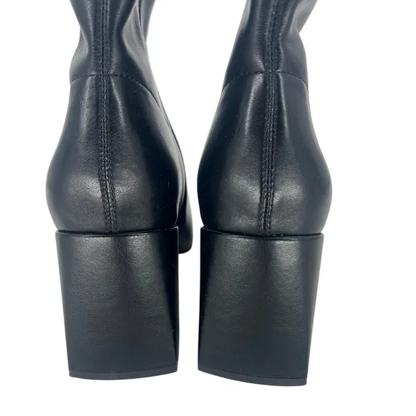 Silent‎ D Carina Heeled Ankle Boots Black Leather Size 39 - Image 9