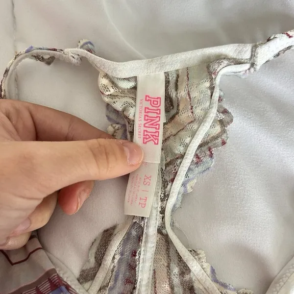 Victoria Secret VS‎ Pink Bra Bralette Womens XS Racerback Pullover Lace - Image 3