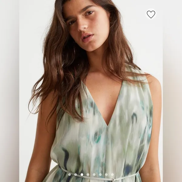 H&M Chiffon Patterned Dress Romper - Image 3