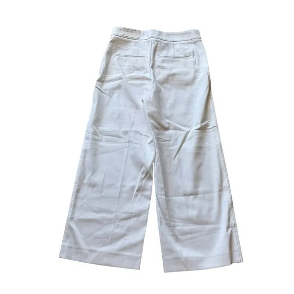 Ann Taylor Wide Leg Crop Jeans Women's 6P Petite White High Rise NWT - Image 4