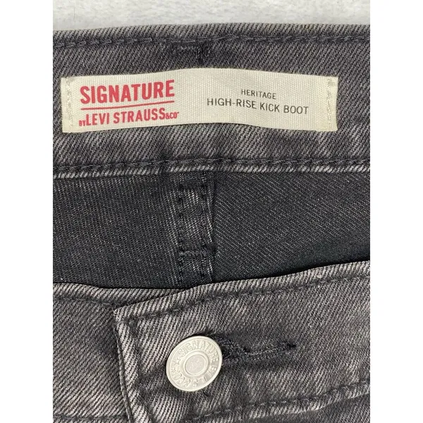 Levi's Signature by High Rise Kick boot women's sz 20 Waist‎ 35 - Image 8