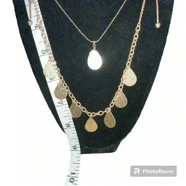 Melrose‎ and Market Double Layered Gold Charm Necklace - Image 4
