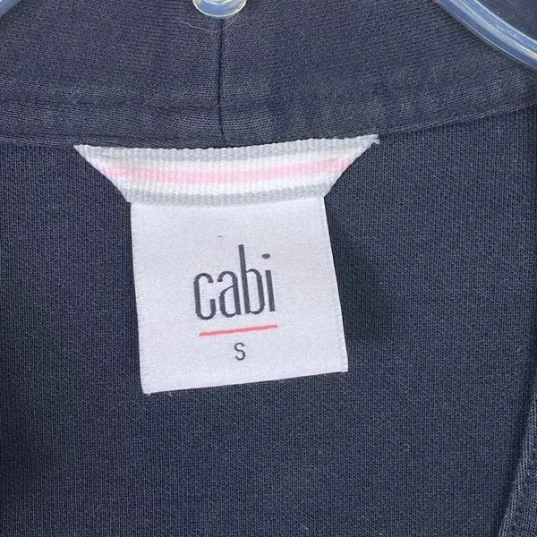 Cabi Around the Clock Black Zip Mandarin Collar Zip Blazer Jacket #5480 Size S - Image 4