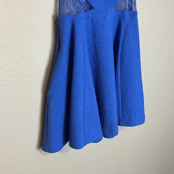 Free People Brooklyn Iris Blue Mini‎ Dress Size Large NWT - Image 7