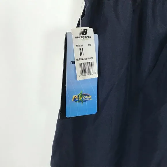 NWT Womens Size Medium New Balance Navy Blue Stretch Waist Athletic Shorts - Image 3